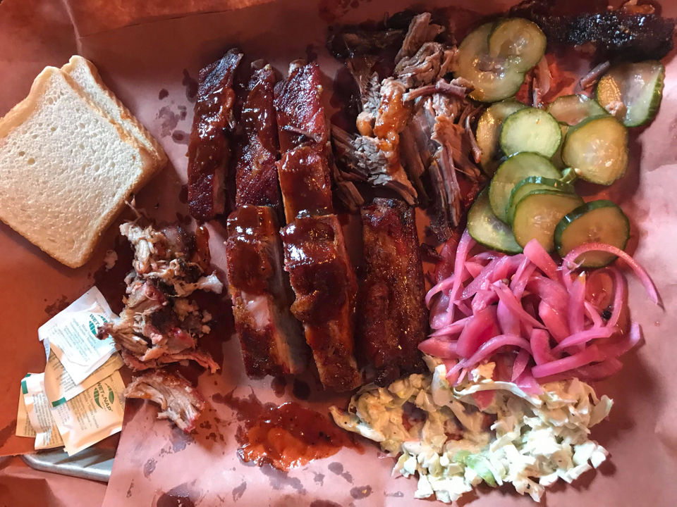 Peter Botros, a principal in the restaurant, describes the food as "authentic regional BBQ and Southern comfort food."