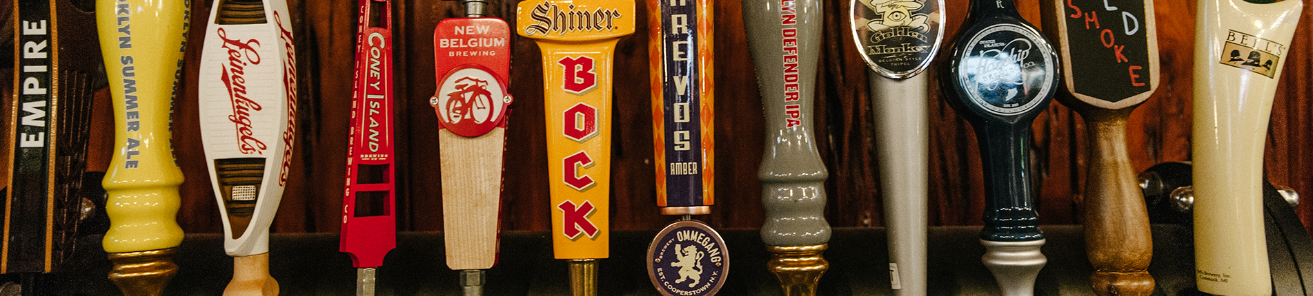 A variety of different beverages at The Corner House BBQ